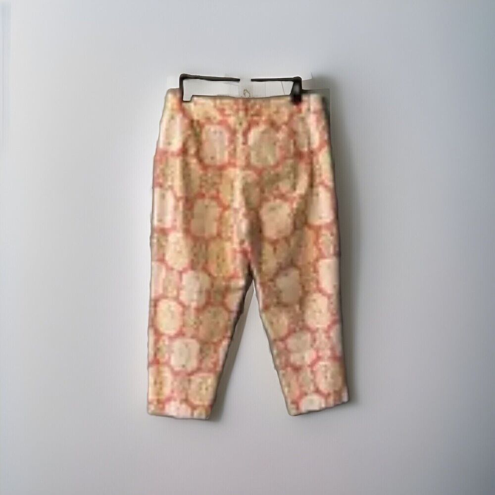Talbots Women's Stretch Cropped‎ Pants 12 Spring Summer Bright Multi Colors